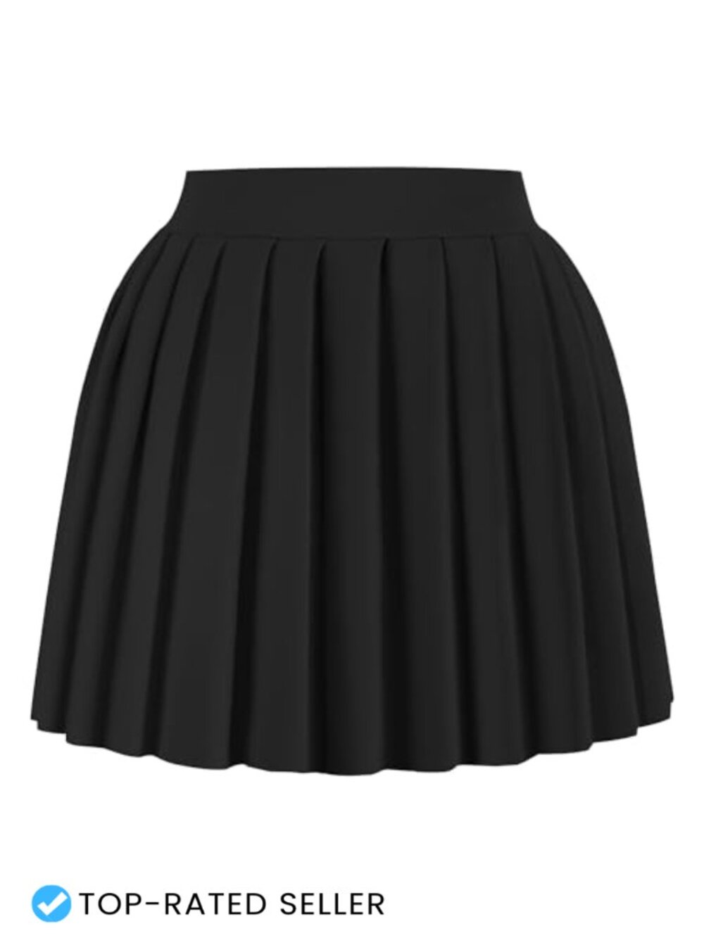 Women's Pleated Mini Skirt A-Line High Waist Ruched Stretchy Tennis